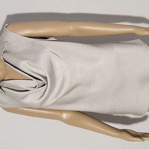 CALVIN KLEIN cowl neck champagne sleeveless TOP SIZE SP